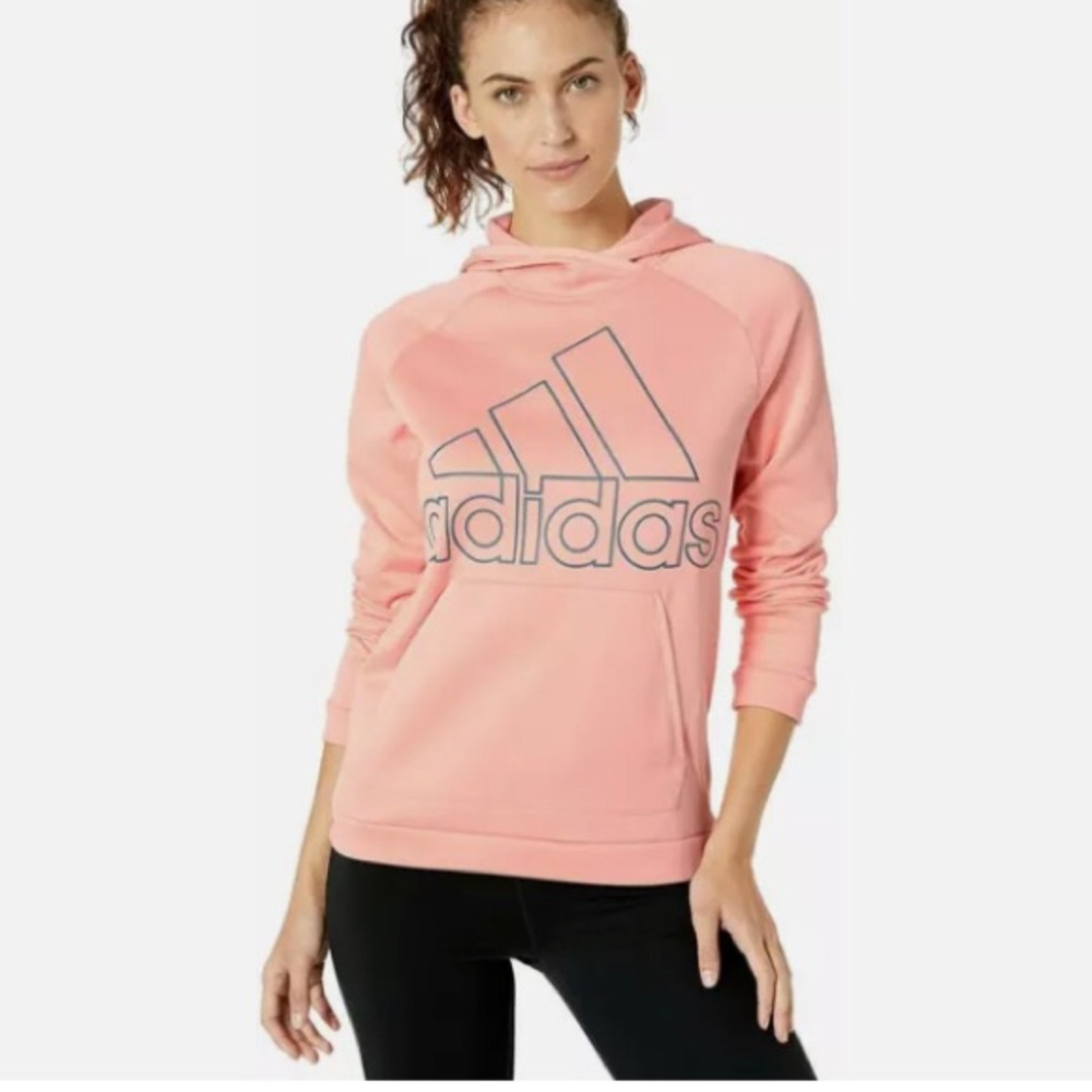 Women's Adidas Glow Pink/Tech Ink Sport Hoodie